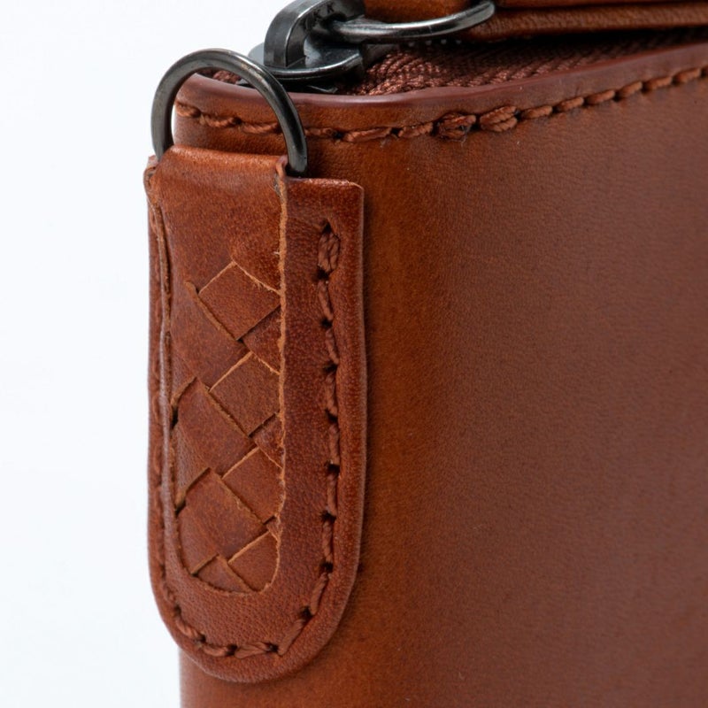 NOMADOI アラバマ ラウンドファスナー 二つ折り札入れ ブラウン