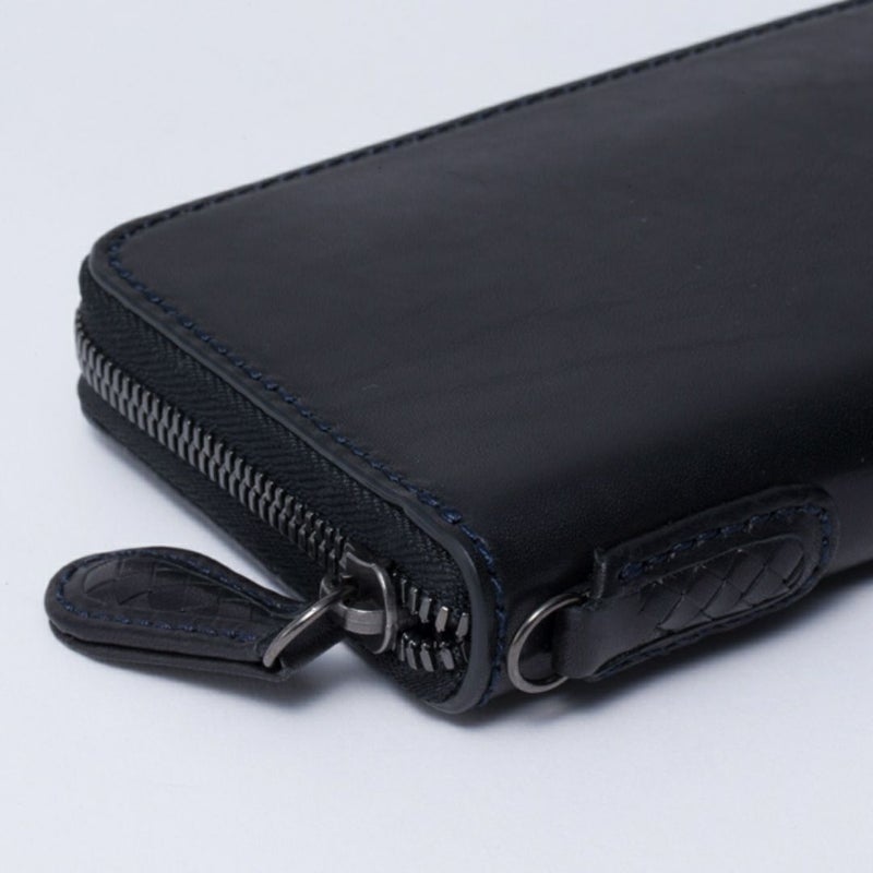 NOMADOI アラバマ ラウンドファスナー長財布 シングル ブラック