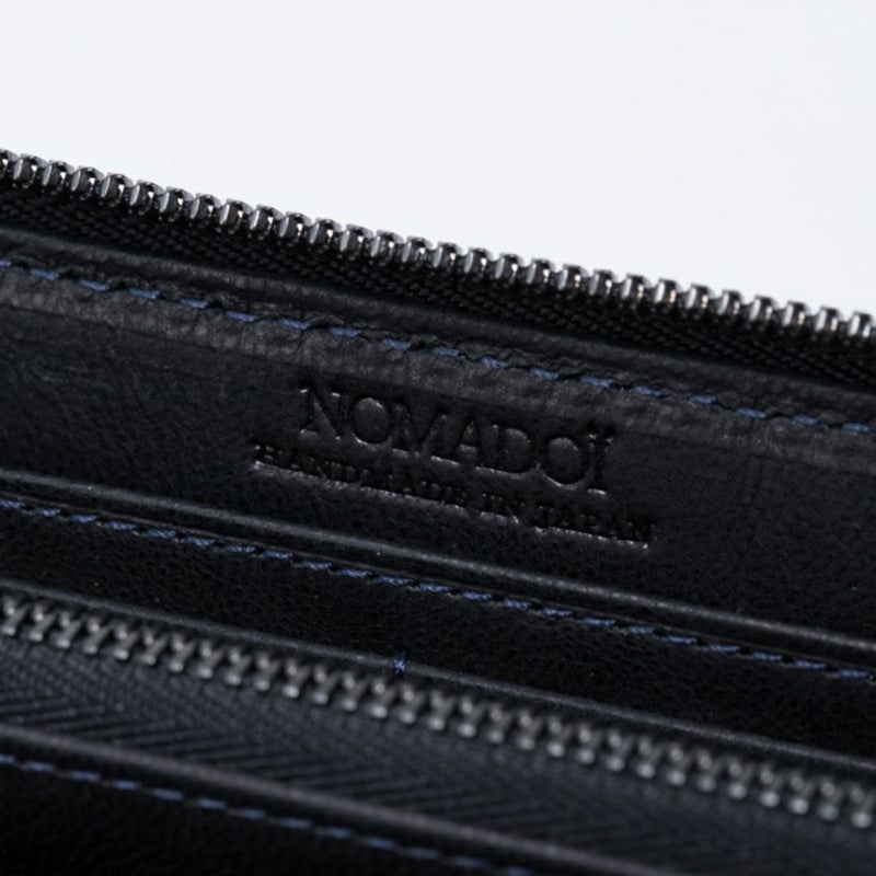 NOMADOI アラバマ ラウンドファスナー長財布 シングル ブラック