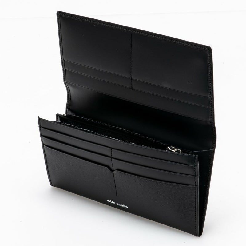 mila schon falterona(ファルテローナ) 長財布 ブラック