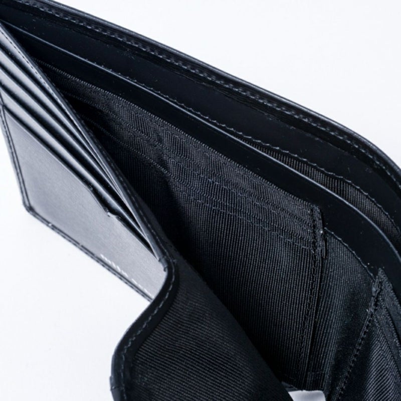 mila schon falterona(ファルテローナ) 小銭入れ付き折り財布 ブラック