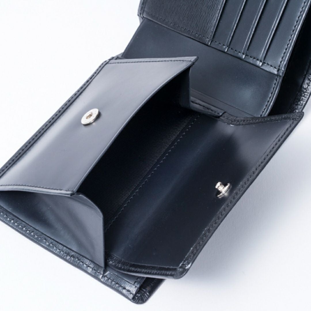 mila schon falterona(ファルテローナ) 小銭入れ付き折り財布 ブラック