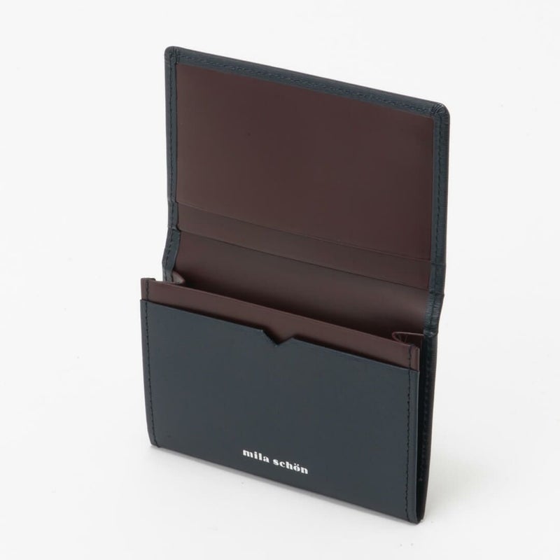 mila schon falterona(ファルテローナ) 名刺入れ ネイビー
