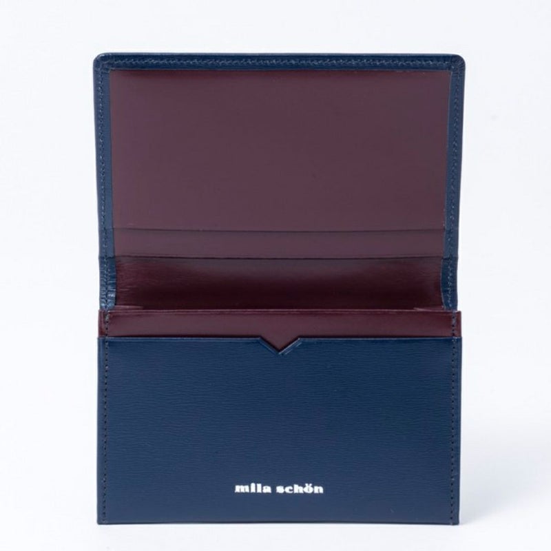 mila schon falterona(ファルテローナ) 名刺入れ ネイビー