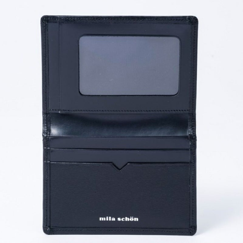 mila schon falterona(ファルテローナ) パスケース ブラック