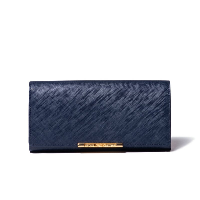 U by ungaro アイガー 口金長財布 ネイビー