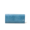 【U by ungaro ムック本掲載】U by ungaro ピエッツ フタ付BOX長財布 ブルー