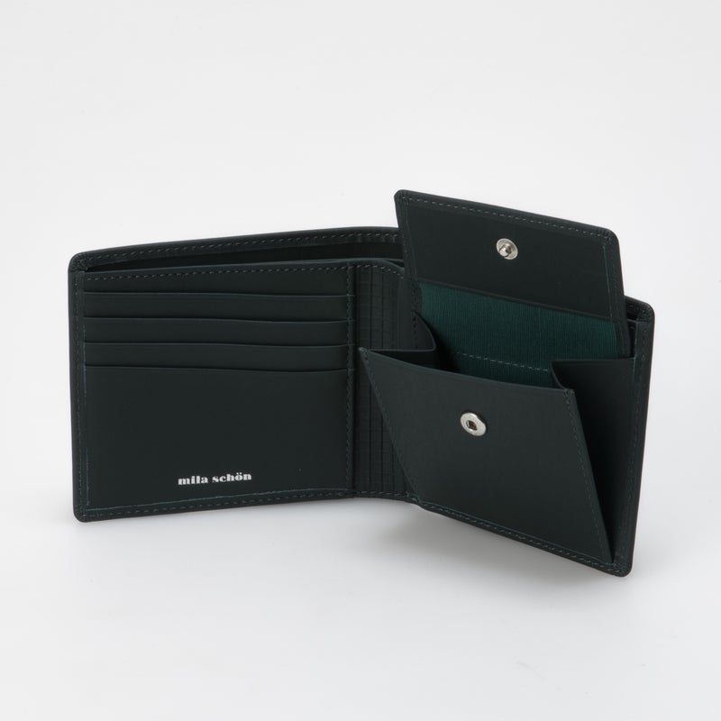 mila schon CALF LEATHER 二つ折り財布【MSMW7JS2】 グリーン
