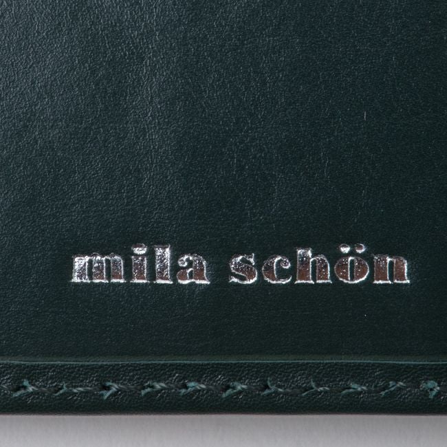 mila schon CALF LEATHER 小銭入付き二つ折り財布