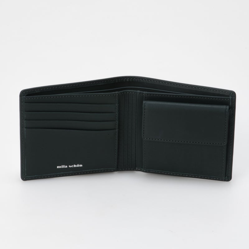 mila schon CALF LEATHER 二つ折り財布【MSMW7JS2】 グリーン