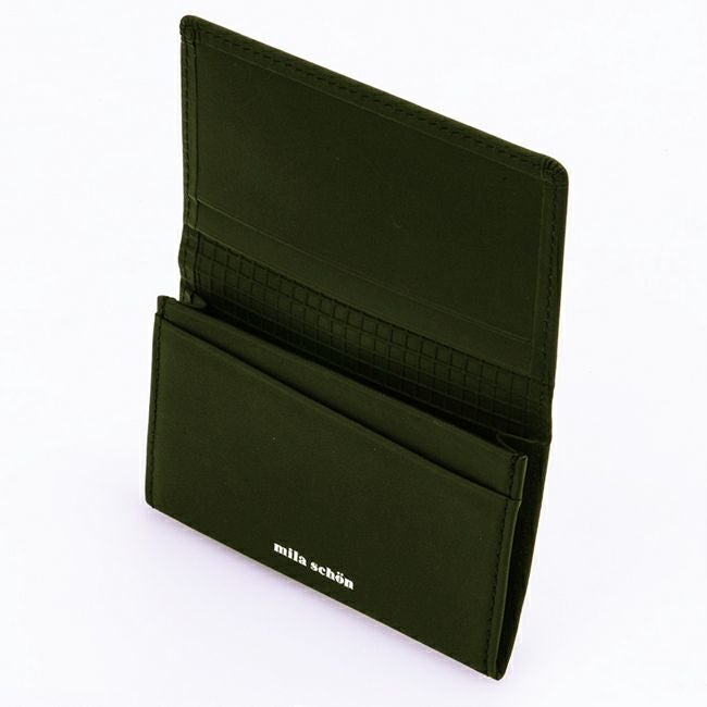 mila schon CALF LEATHER 名刺入れブラック