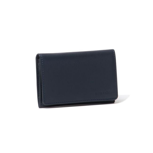 mila schon CALF LEATHER 名刺入れネイビー