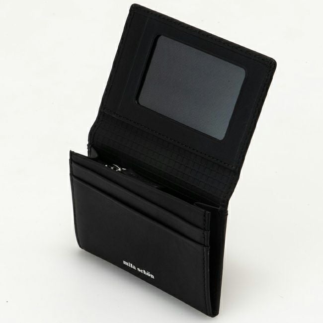 mila schon CALF LEATHER パスケース ブラック