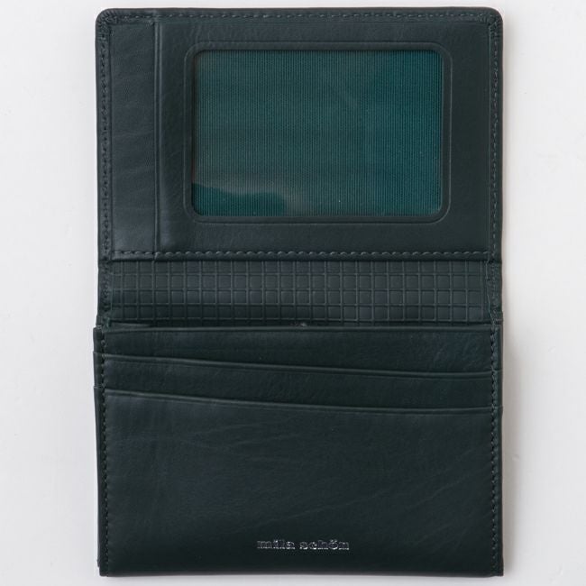 mila schon CALF LEATHER パスケース グリーン