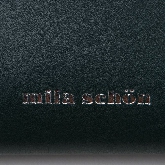 mila schon CALF LEATHER パスケース グリーン