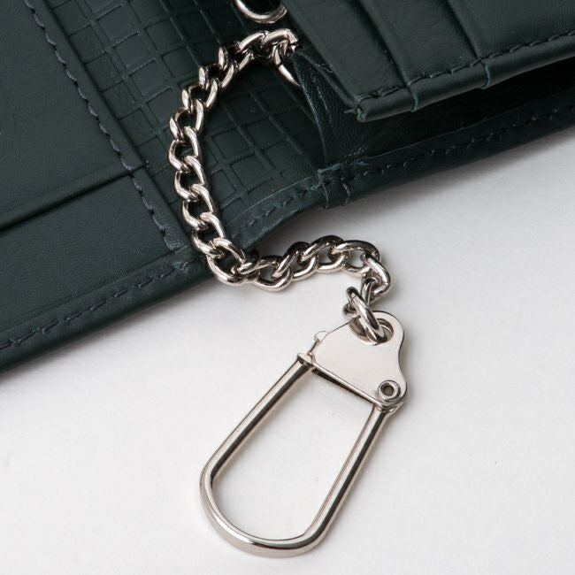 mila schon CALF LEATHER パスケース グリーン