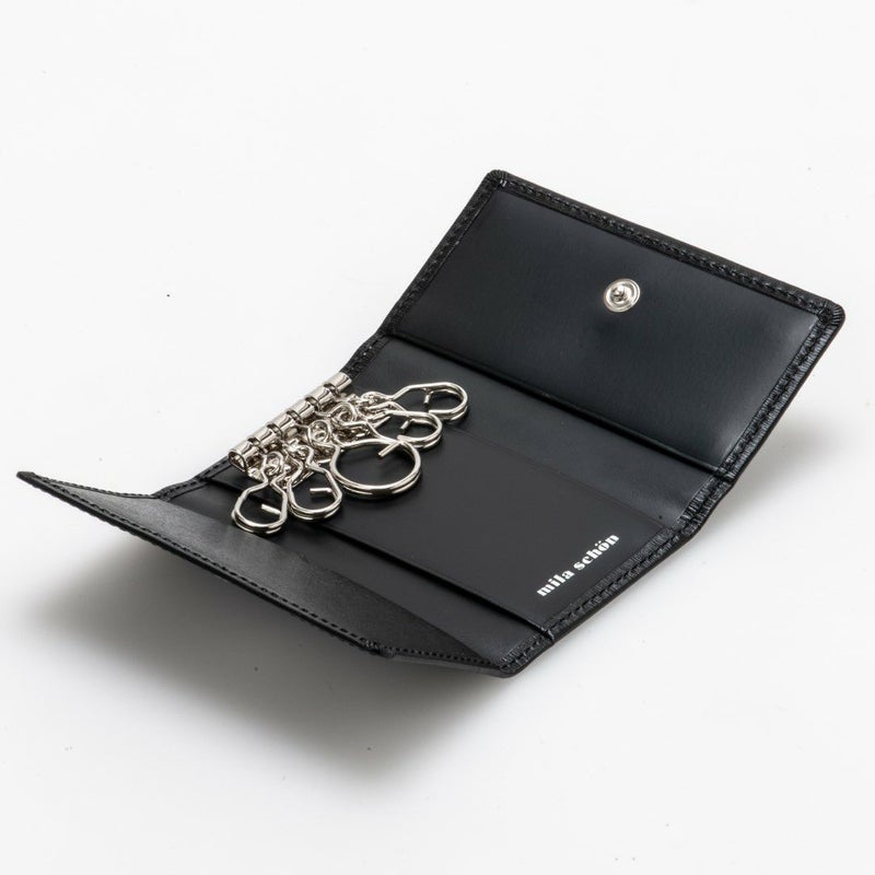 mila schon falterona(ファルテローナ) キーケース ブラック