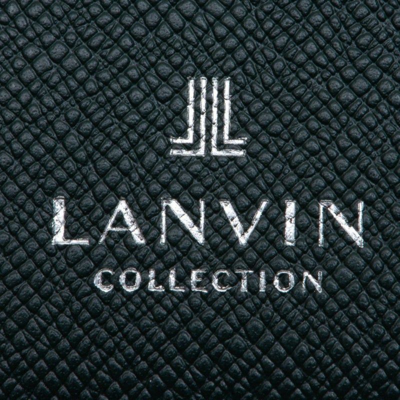 LANVIN COLLECTION couleur du vin かぶせ型長財布 グリーン