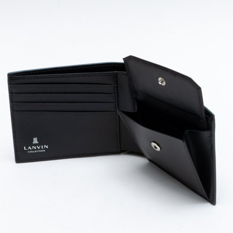 LANVIN COLLECTION couleur du vin 小銭入れ付き二つ折り財布 グリーン