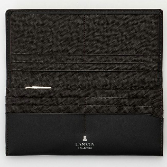 LANVIN COLLECTION EMBOSS COMBINATION かぶせ型長財布 商品｜THE BAGMANIA