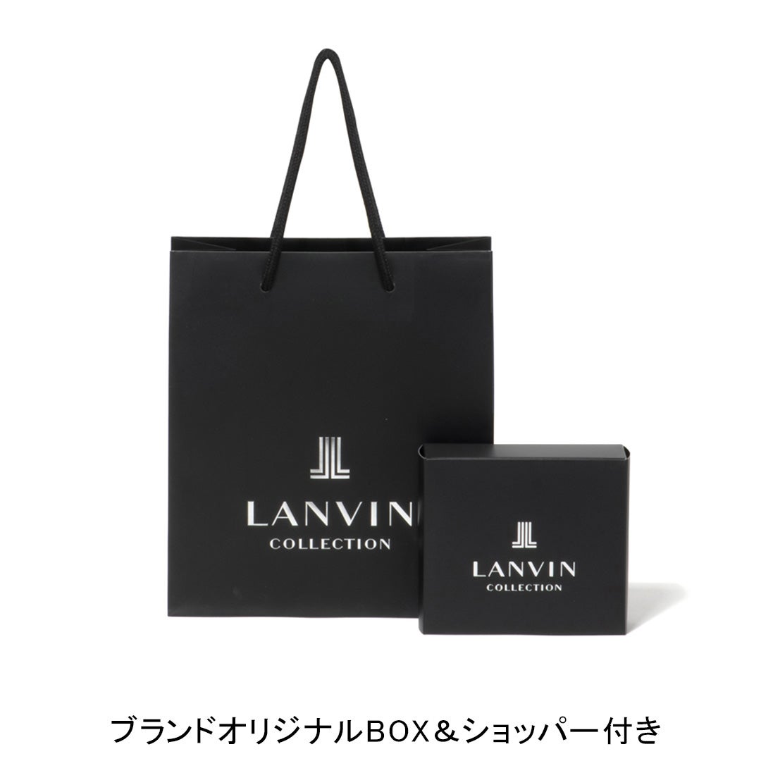 LANVIN COLLECTION EMBOSS COMBINATION 名刺入れ ブランドオリジナルBOX＆ショッパー付き