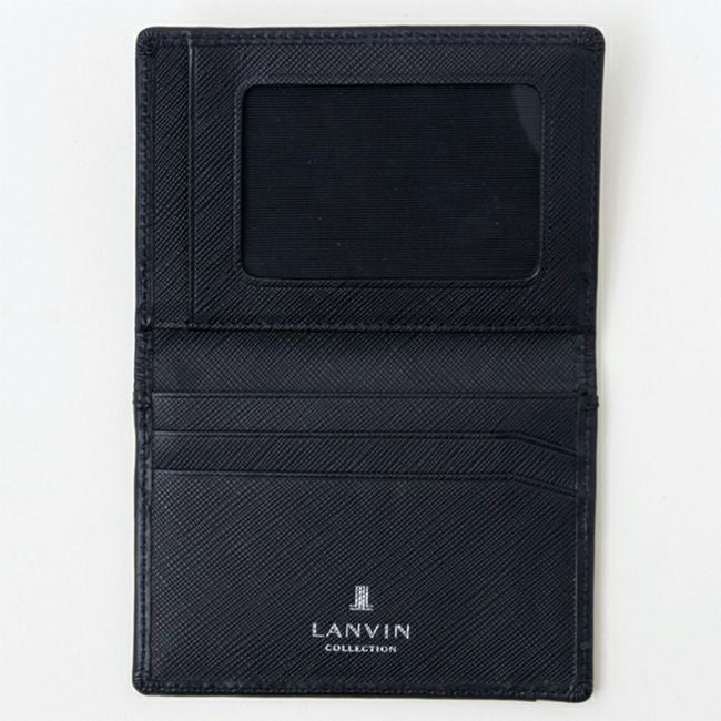 LANVIN COLLECTION EMBOSS COMBINATION パスケース ブラック