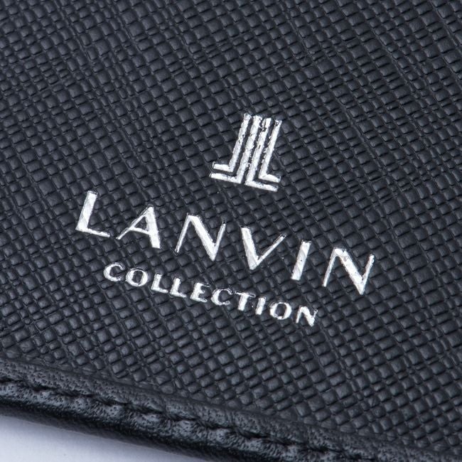 LANVIN COLLECTION EMBOSS COMBINATION パスケース ブラック