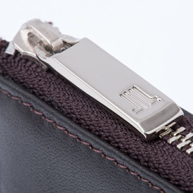 LANVIN COLLECTION EMBOSS COMBINATION L字ファスナー型小銭入れ チョコ