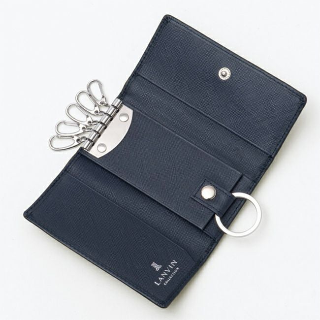 LANVIN COLLECTION EMBOSS COMBINATION キーケース ネイビー