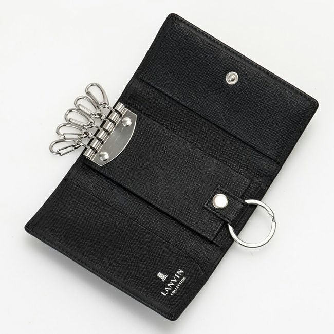 LANVIN COLLECTION EMBOSS COMBINATION キーケース ブラック