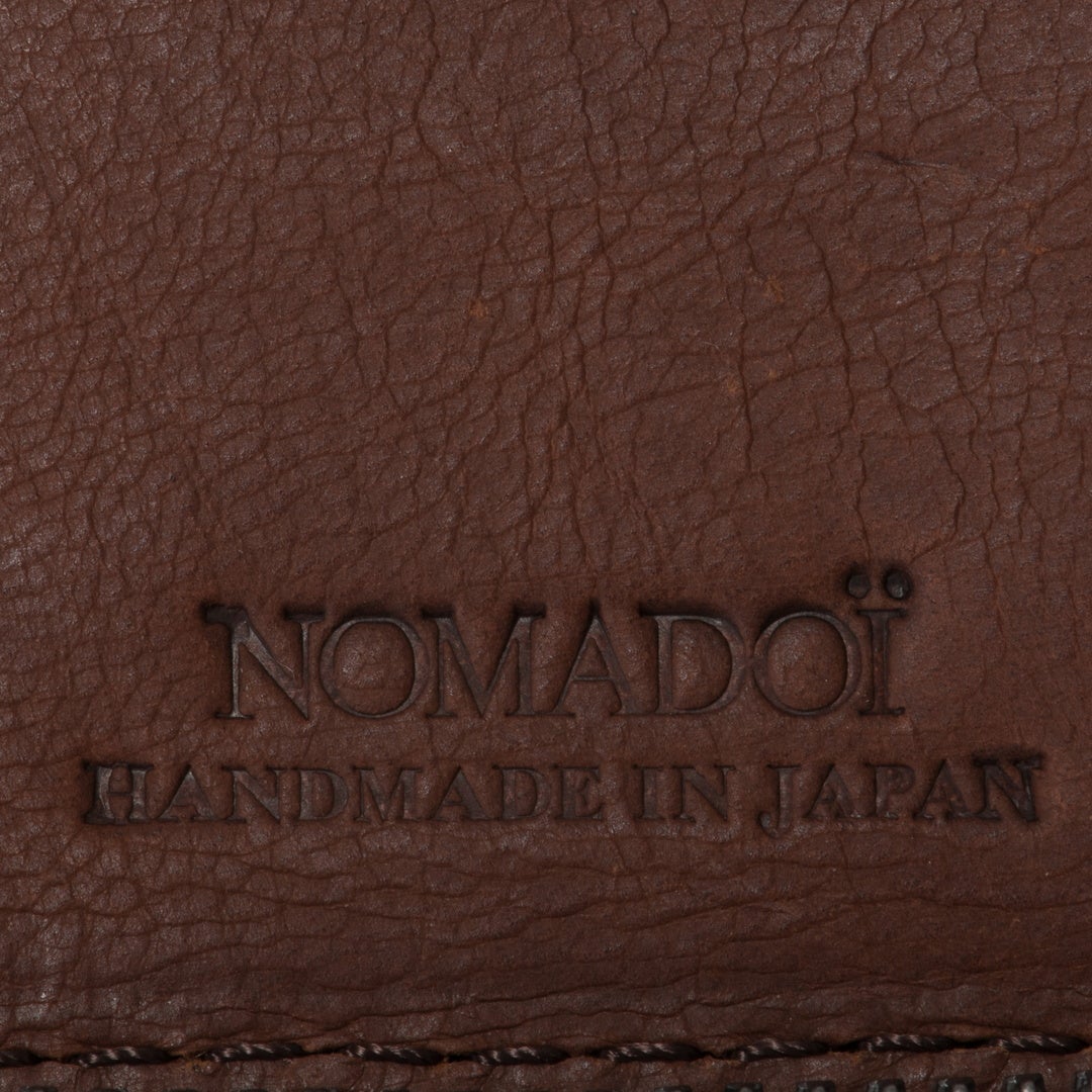 NOMADOI アラバマ ミドルラウンド折り財布 ブラウン