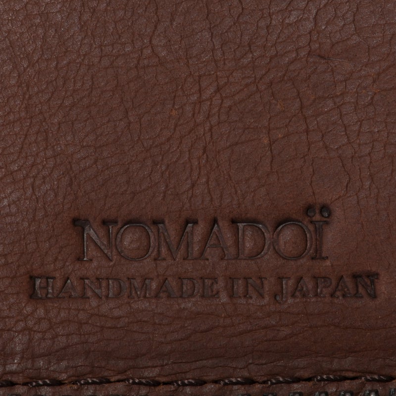 NOMADOI アラバマ ミドルラウンド折り財布 ブラウン
