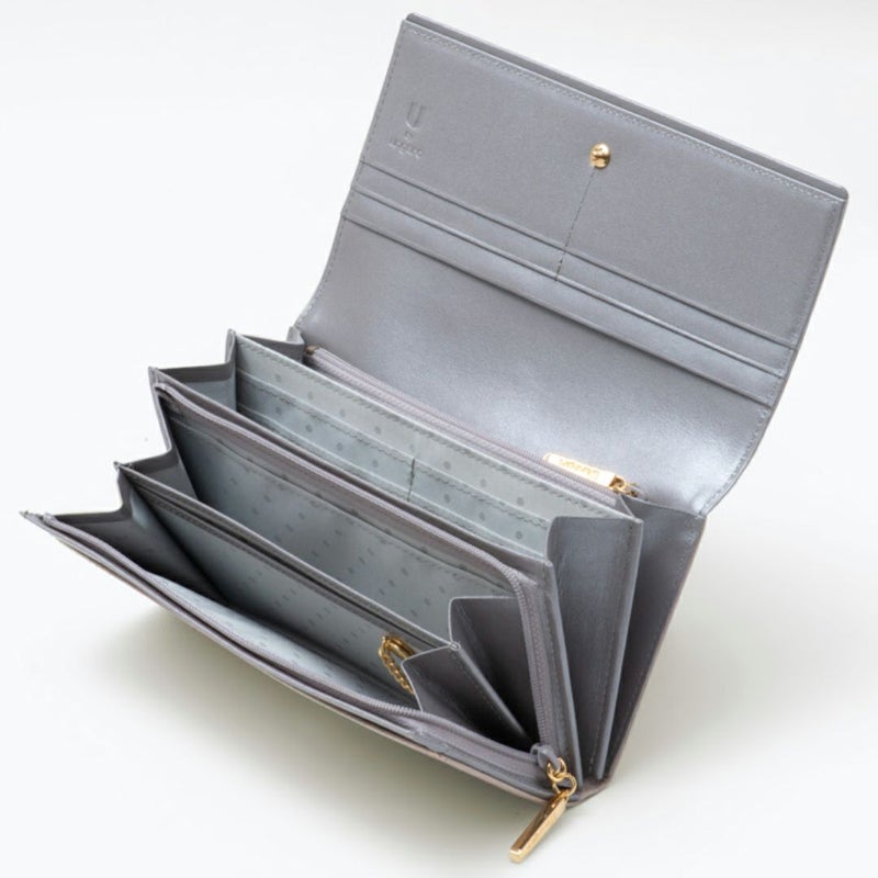  U by ungaro ソフィア ダブルファスナー長財布 アイボリー