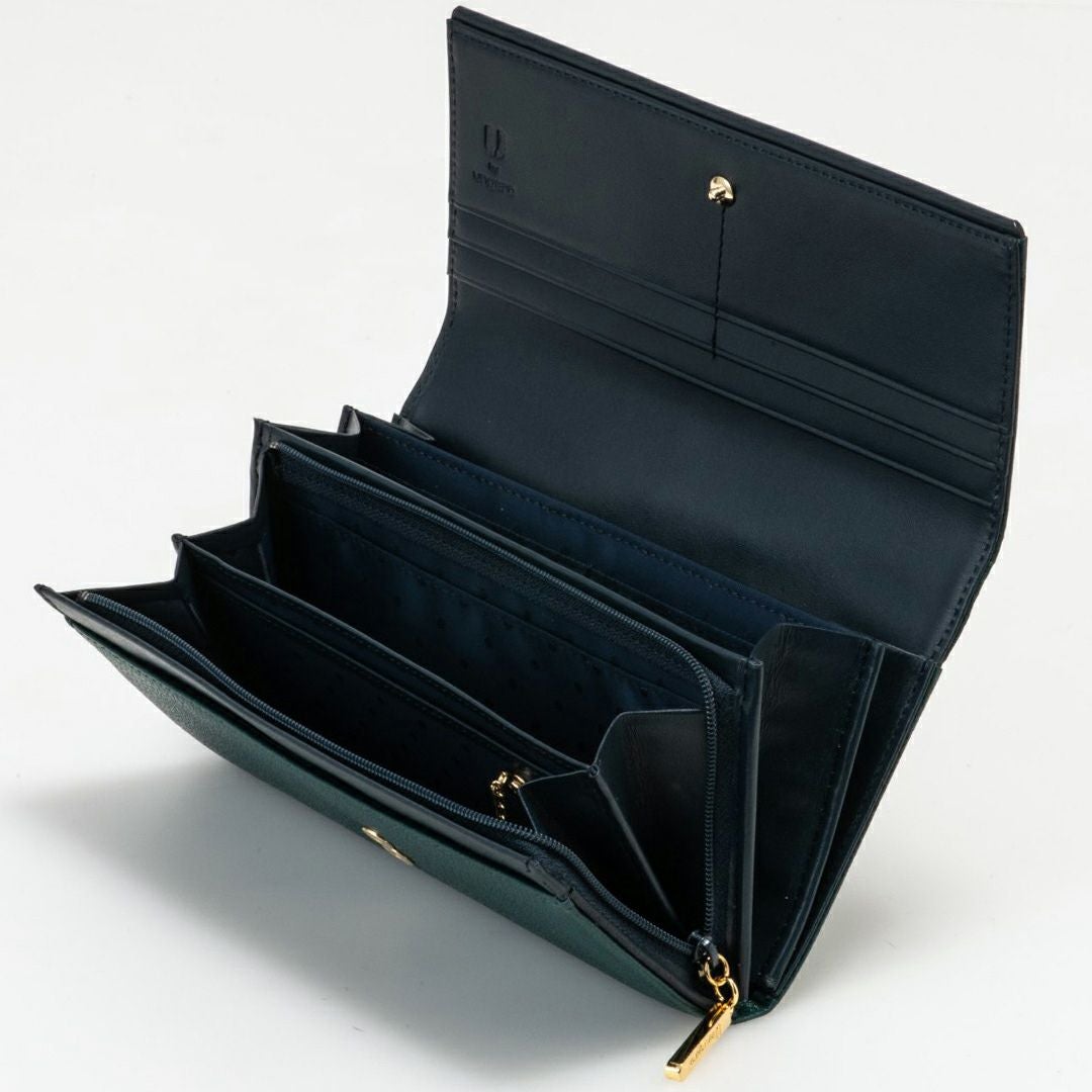 新品 U by Ungaro ネイビー 長財布 定価16500円 U by ungaro ソフィア ダブルファスナー長財布 商品｜THE BAGMANIA