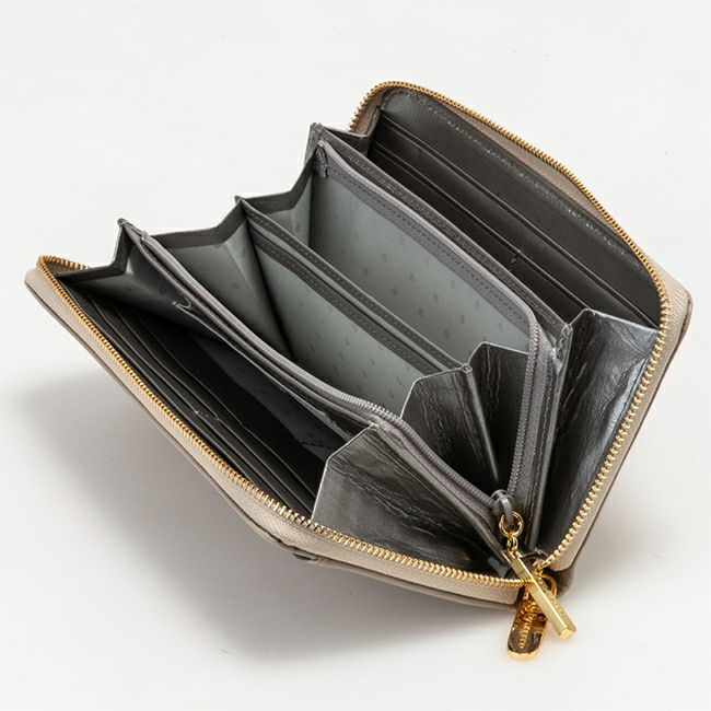  U by ungaro ソフィア ラウンドファスナー長財布 アイボリー