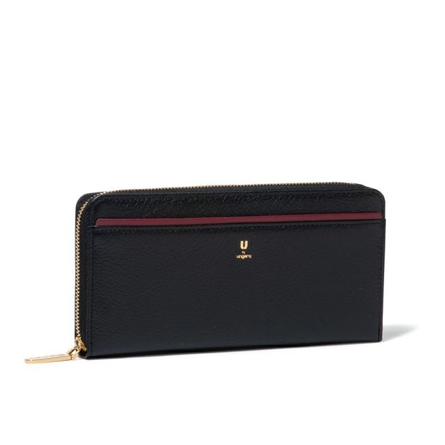  U by ungaro ソフィア ラウンドファスナー長財布 ブラック