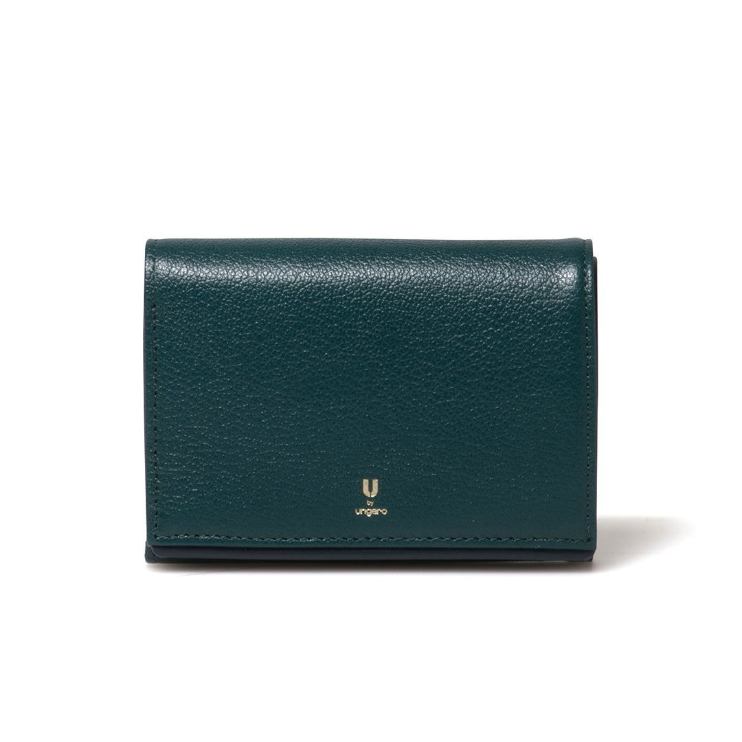 U by ungaro ソフィア L字ファスナー折り財布 グリーン