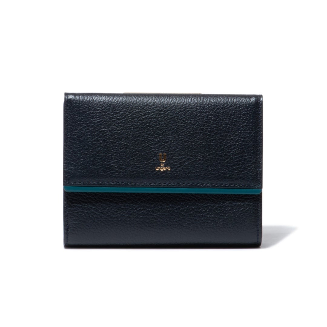  U by ungaro ソフィア 口金折り財布 ネイビー