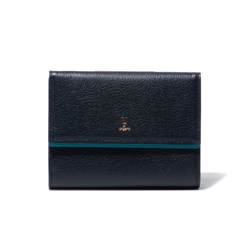  U by ungaro ソフィア 口金折り財布 ネイビー