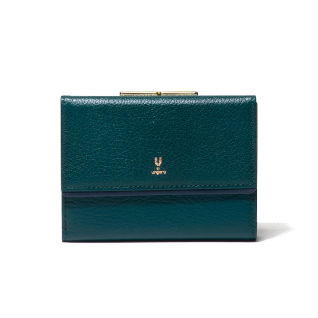 U by ungaro ソフィア 口金折り財布 グリーン
