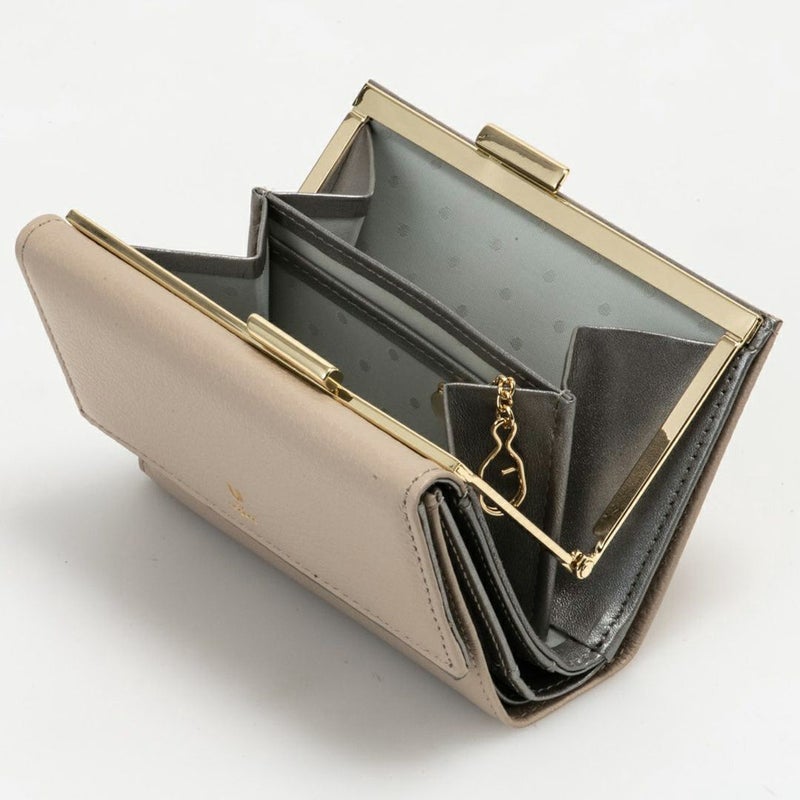  U by ungaro ソフィア 口金折り財布 アイボリー