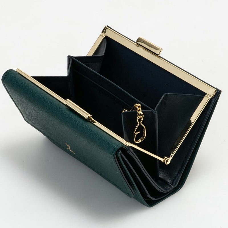  U by ungaro ソフィア 口金折り財布 グリーン