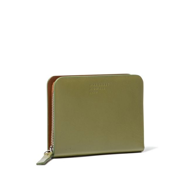 MARGARET HOWELL idea ベンジャミン ラウンドファスナー折り財布（A） オリーブ
