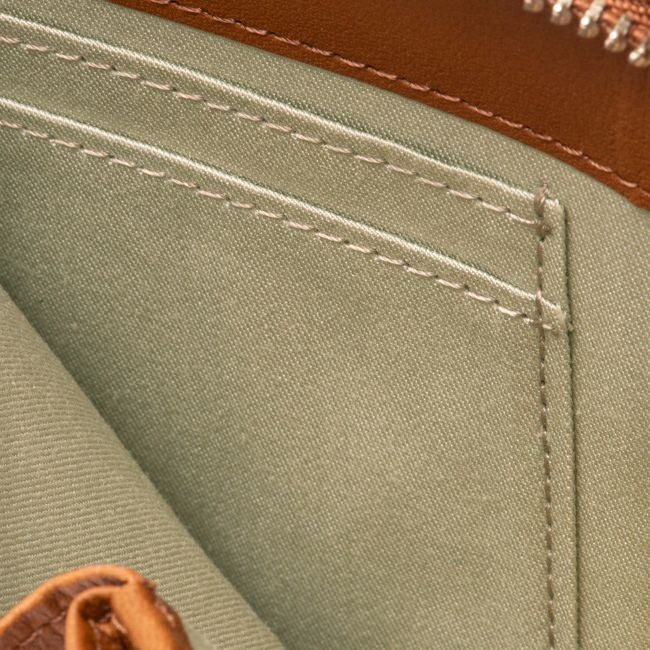 MARGARET HOWELL idea ベンジャミン ラウンドファスナー折り財布（A） オリーブ