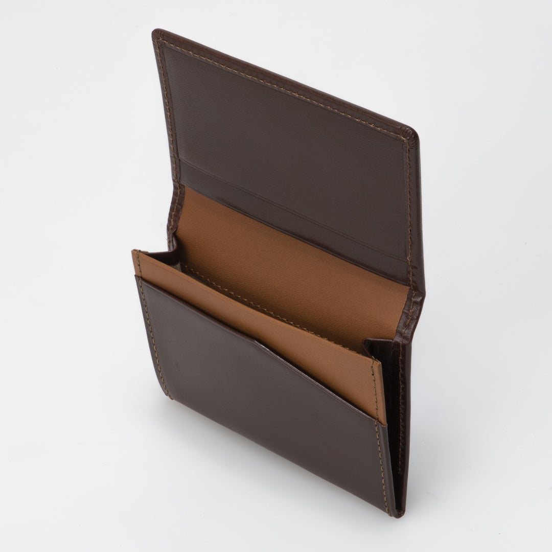 MARGARET HOWELL idea エージングエフェクト 名刺入れ チョコ