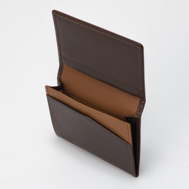 MARGARET HOWELL idea エージングエフェクト 名刺入れ チョコ