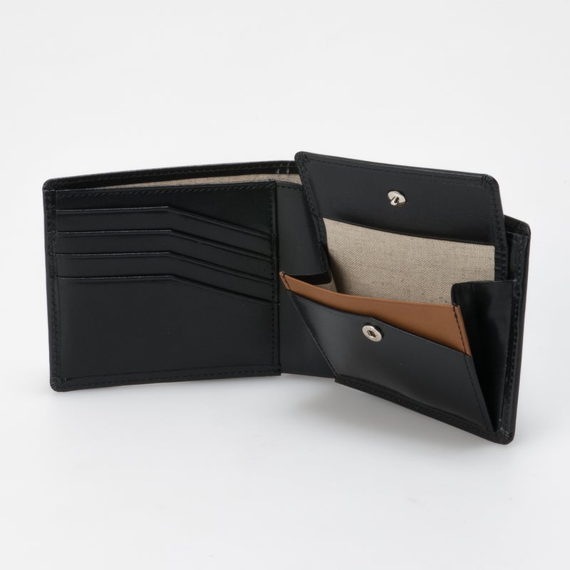 MARGARET HOWELL idea エージングエフェクト 折り財布 ブラック