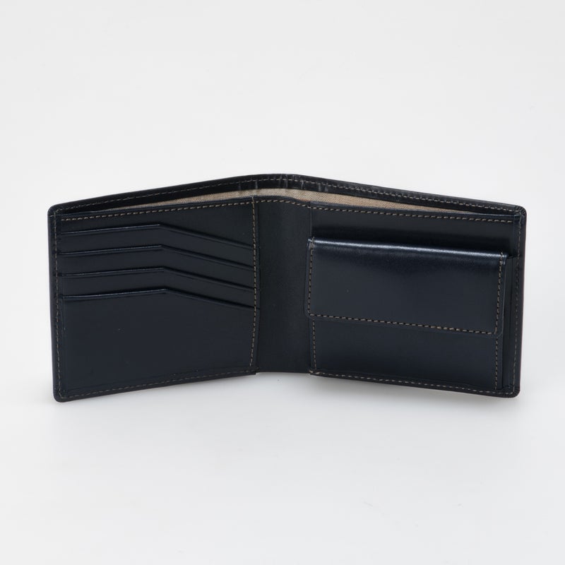 MARGARET HOWELL idea エージングエフェクト 折り財布 ブルー