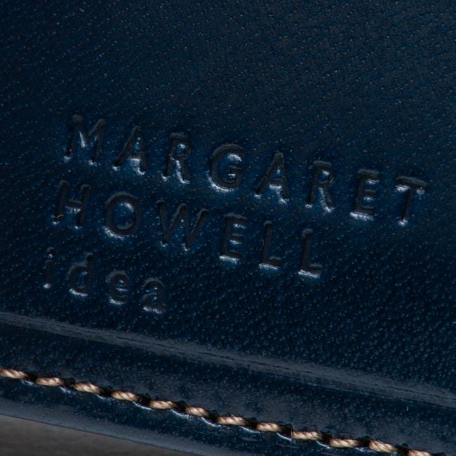 MARGARET HOWELL idea エージングエフェクト 折り財布 ブルー