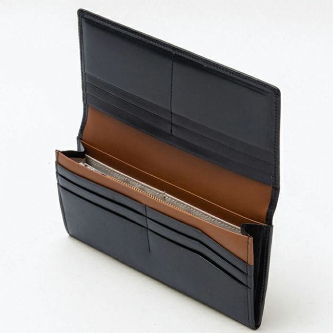 MARGARET HOWELL ideaエージングエフェクト 長財布 ブラック